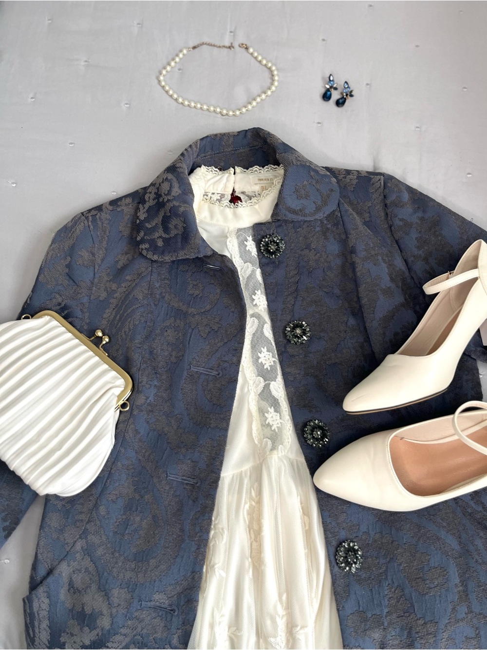 Blue Vintage Inspired Coat 💙